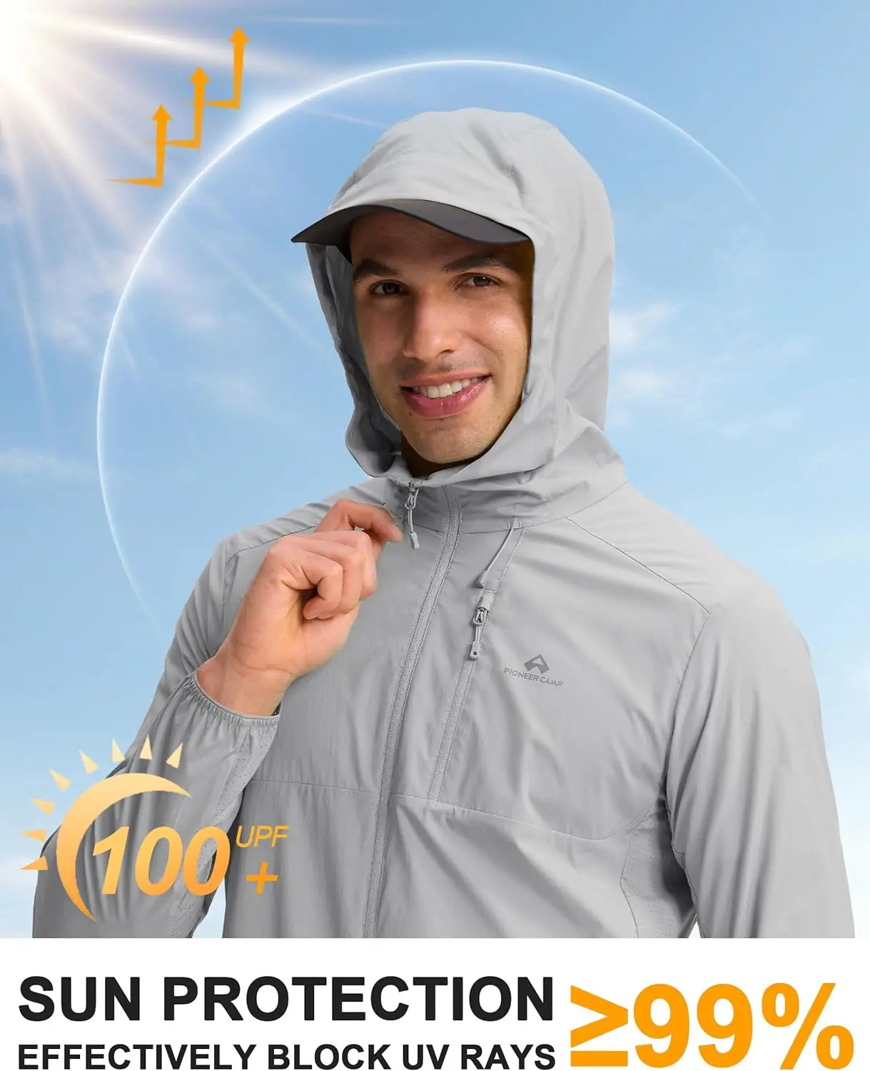 Men's UPF 100+ Sun Protection Hoodie