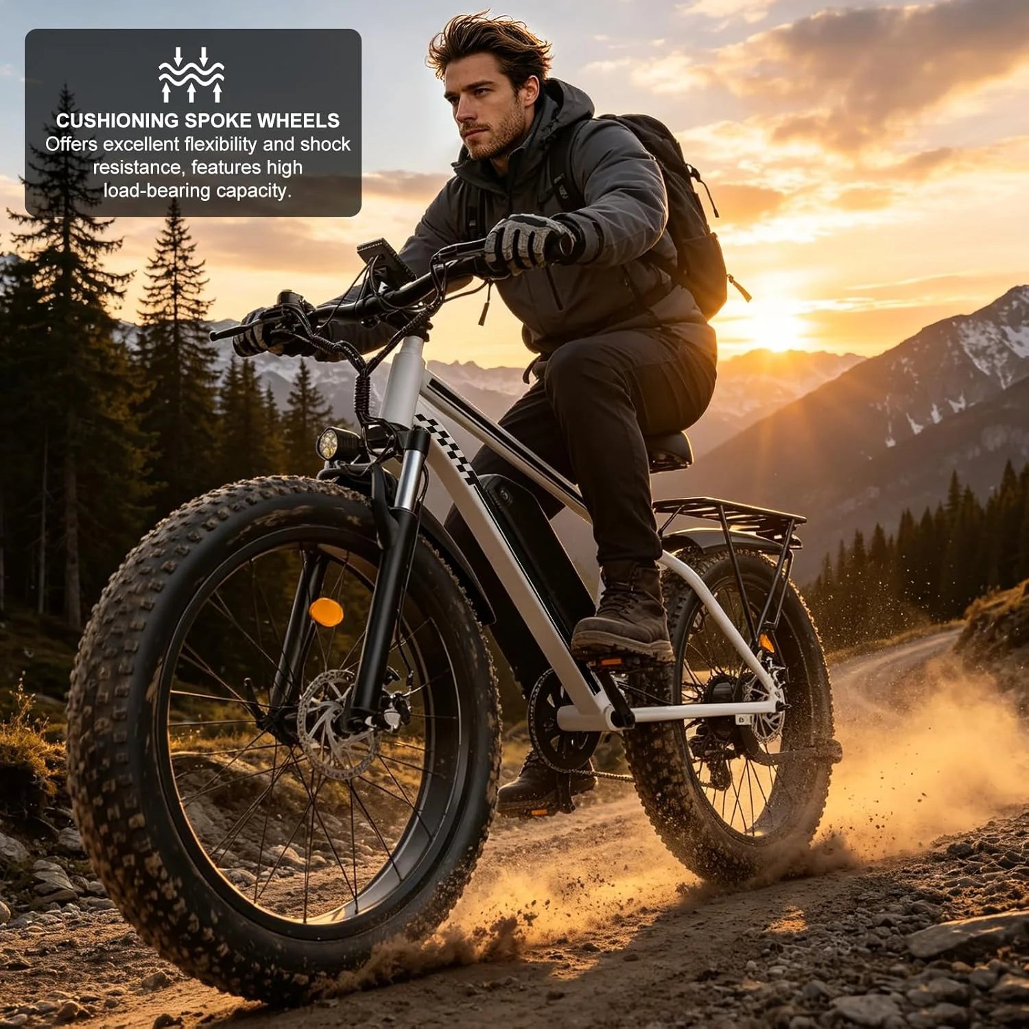 1500W Mountain Ebike 26x4 Inch