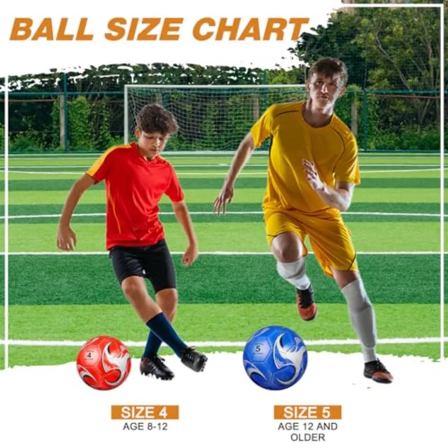 3 Deflated Soccer Balls with Pump