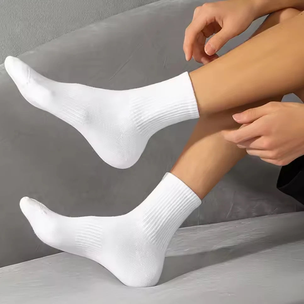 20Pairs Pure Cotton Men's High Socks