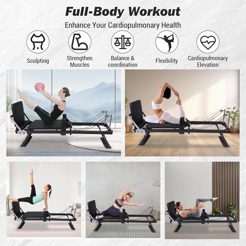 Foldable Reformer Pilates Machine
