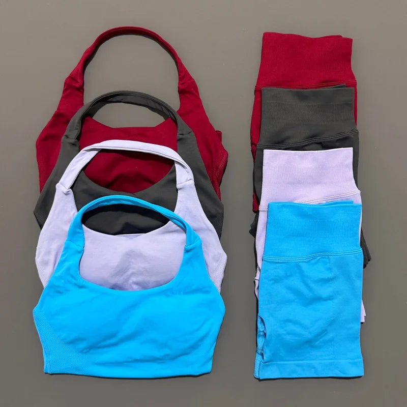 Women Halter Shockproof Sports Set