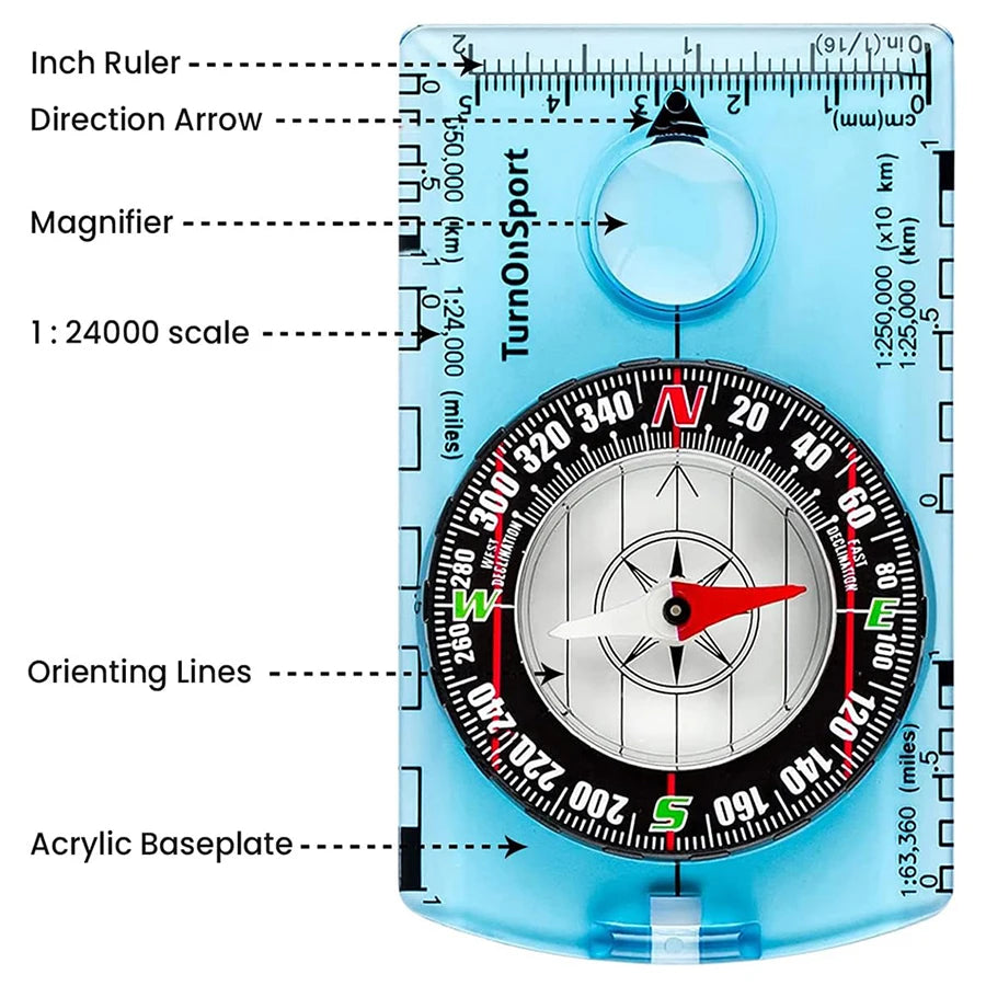 Professional Waterproof Camping Compass