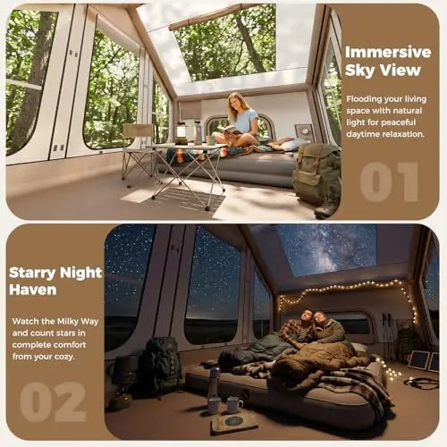 Four-Season Inflatable Camping Tent