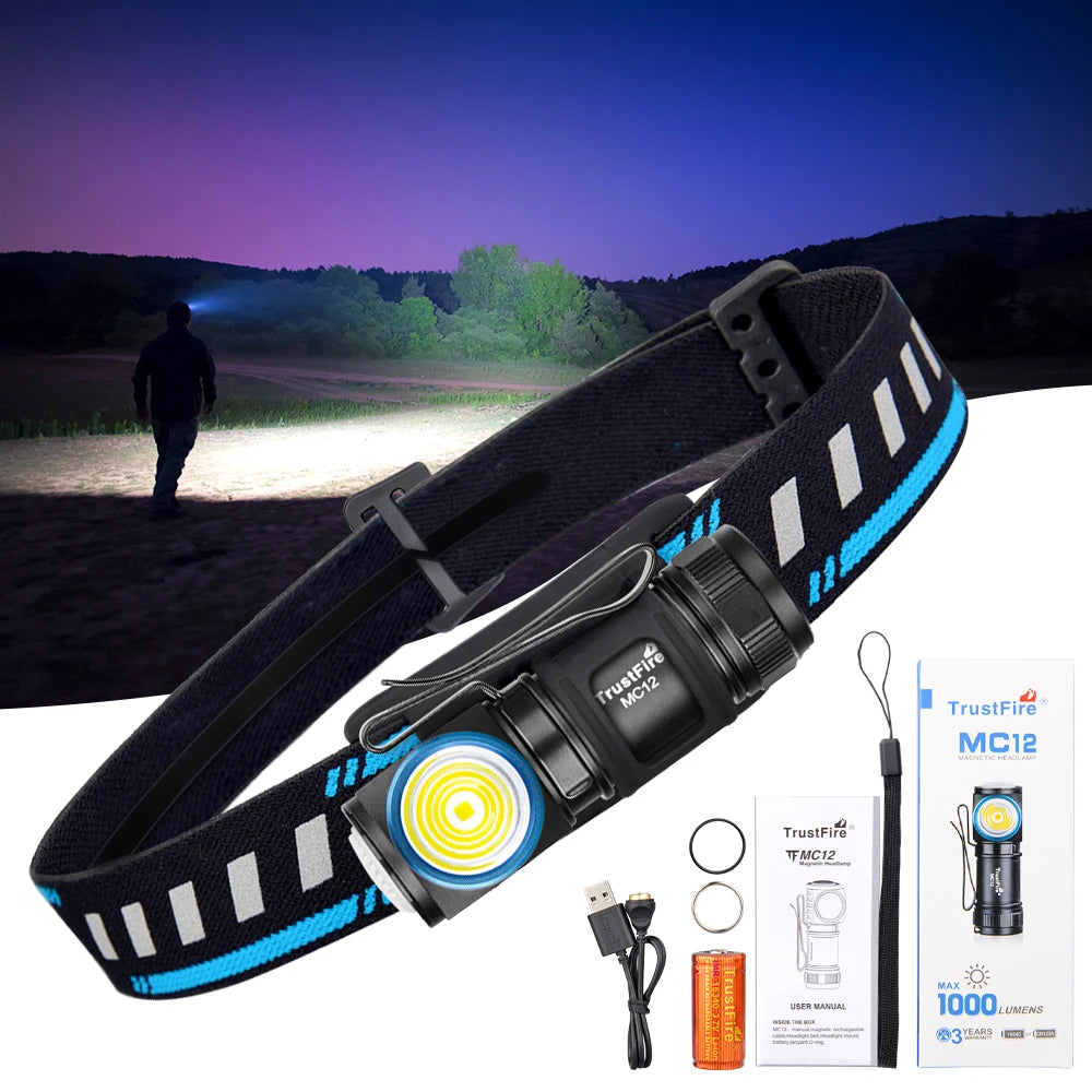 MC12 EDC Powerful LED Headlamp