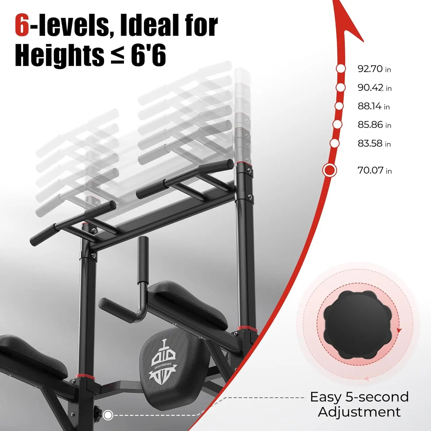 Power Tower Pull Up Bar Station, 450LBS