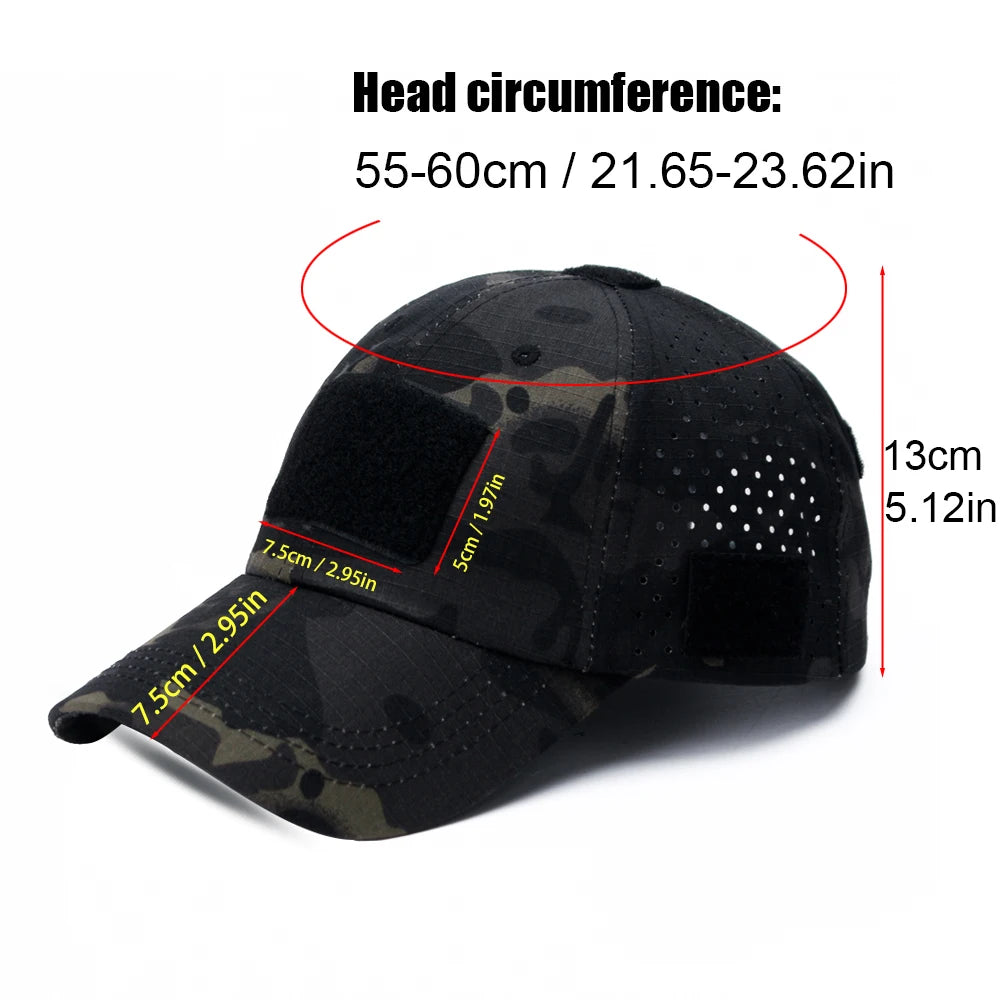 Men Camouflage Hunting Cap Breathable Sunscreen