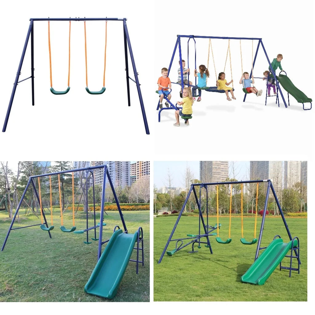 Metal Swing Set for Kids