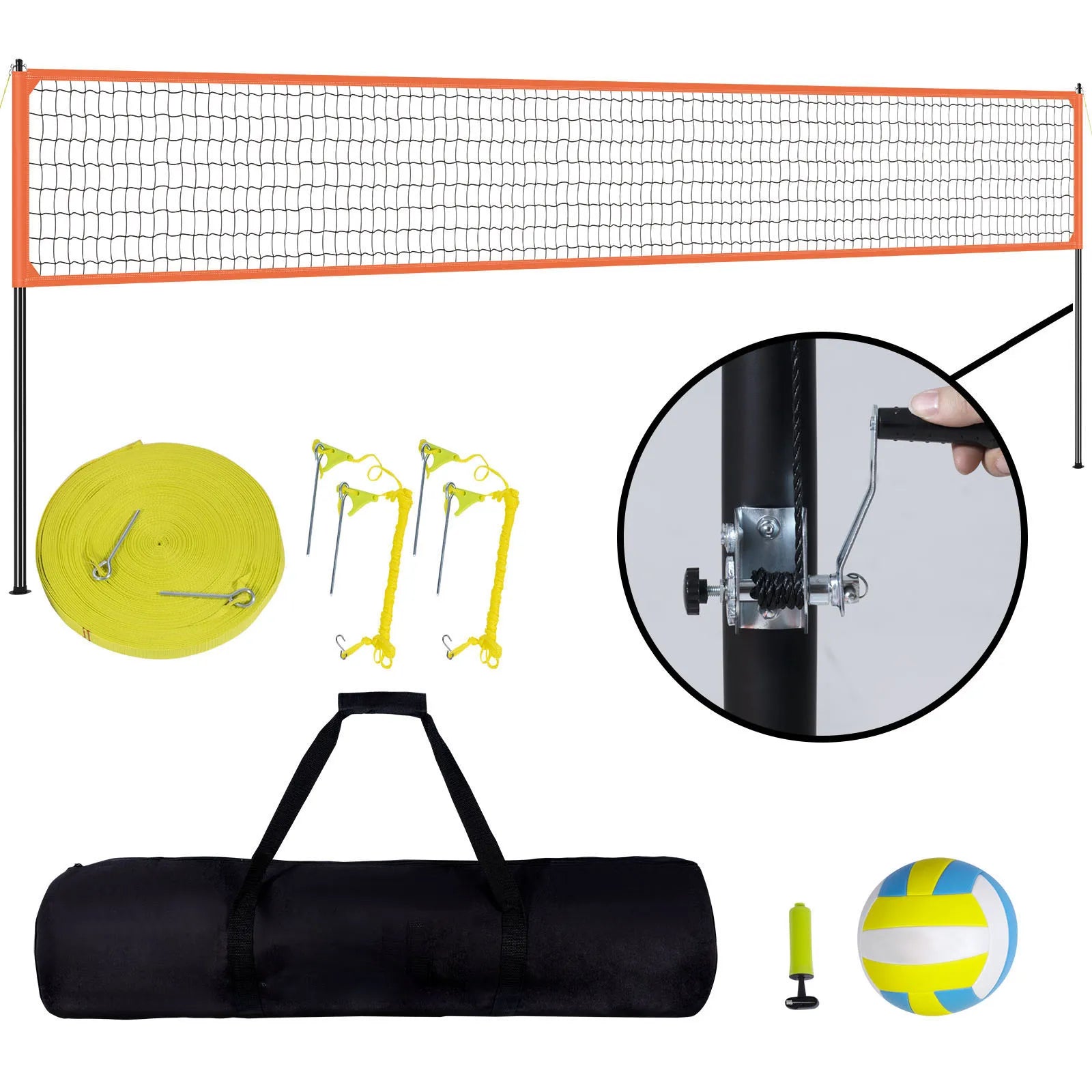 1.25-1.75inch  Portable Volleyball Net System