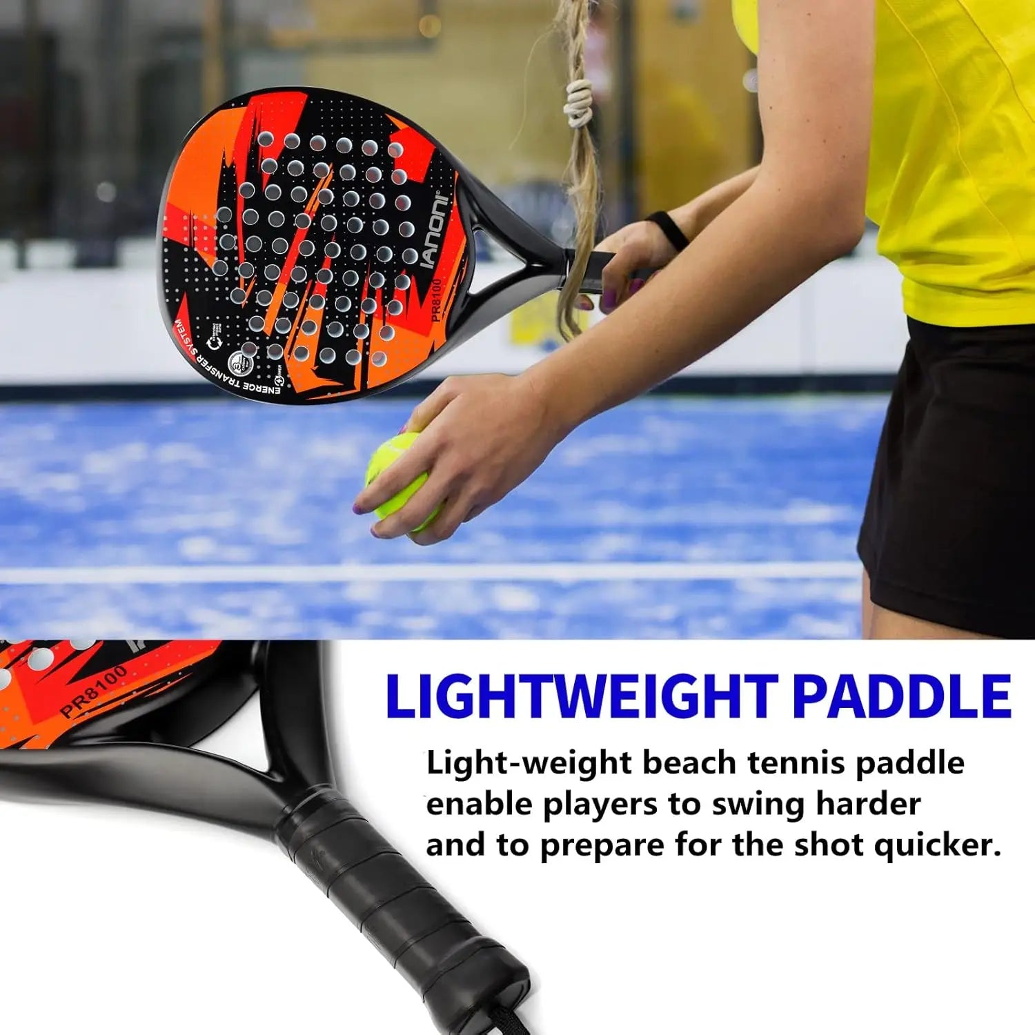 Padel Racket Carbon Fiber Surface