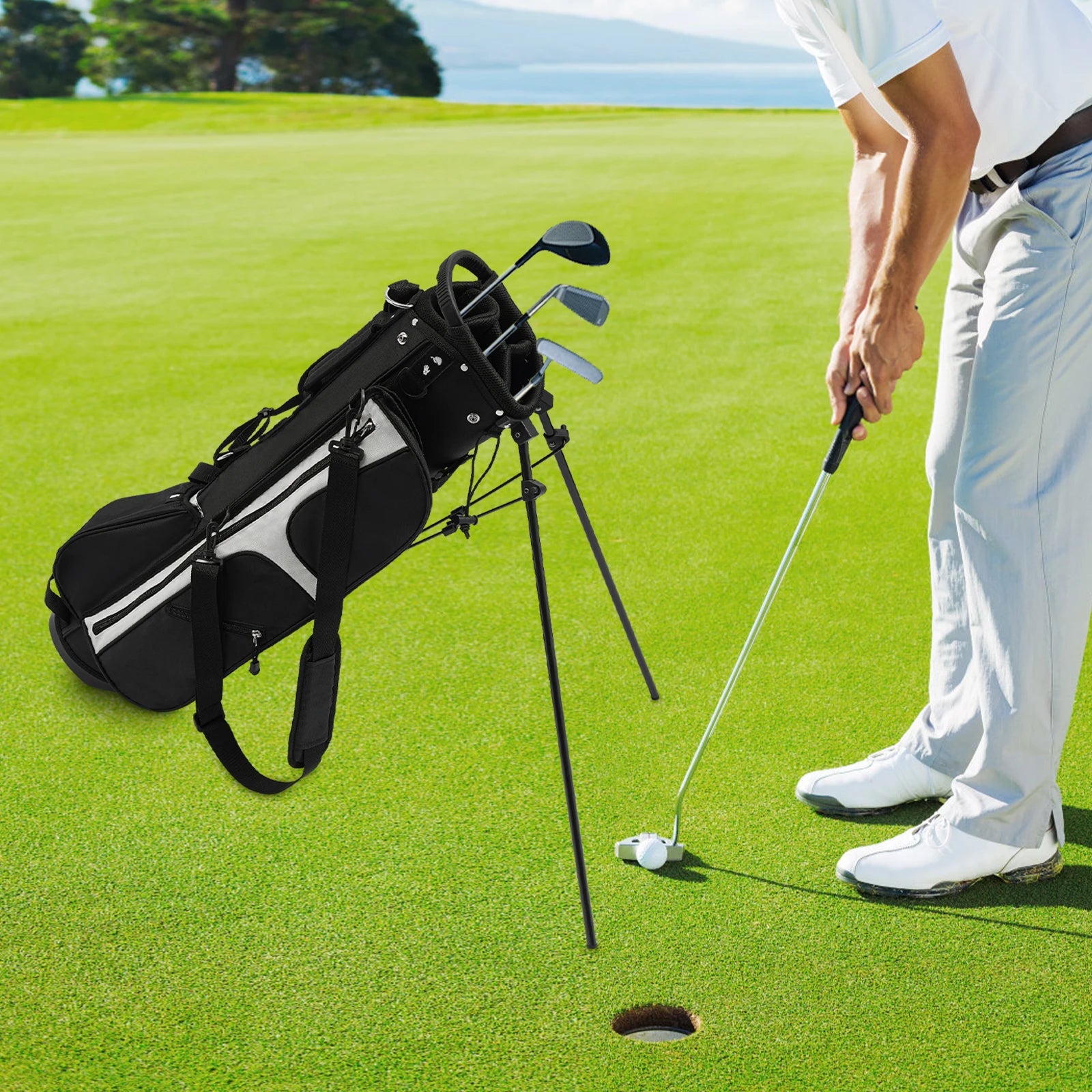 Golf Stand Bag with Shoulder Strap