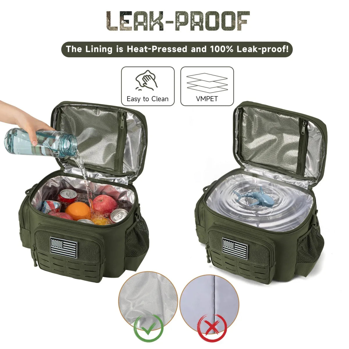 Thermal Cooler Bag Meal Camping Picnic