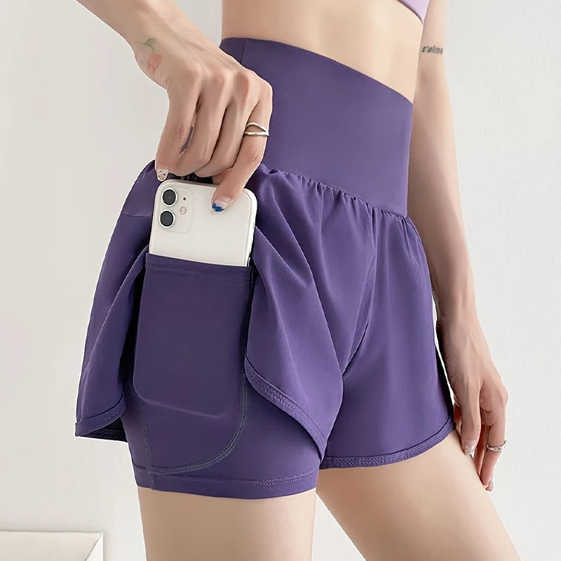 Women's High Waisted Sports Shorts