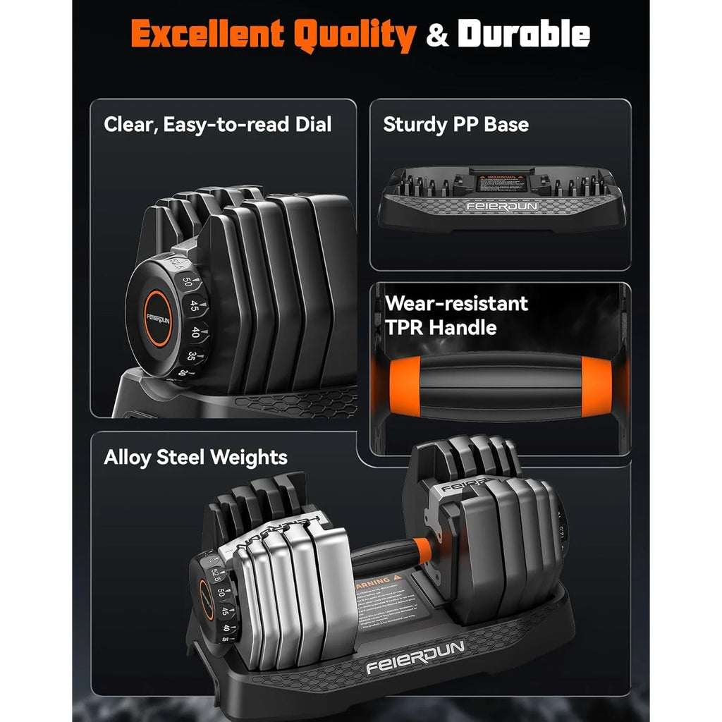 Adjustable Dumbbell Set,15-in-1 Weight Set