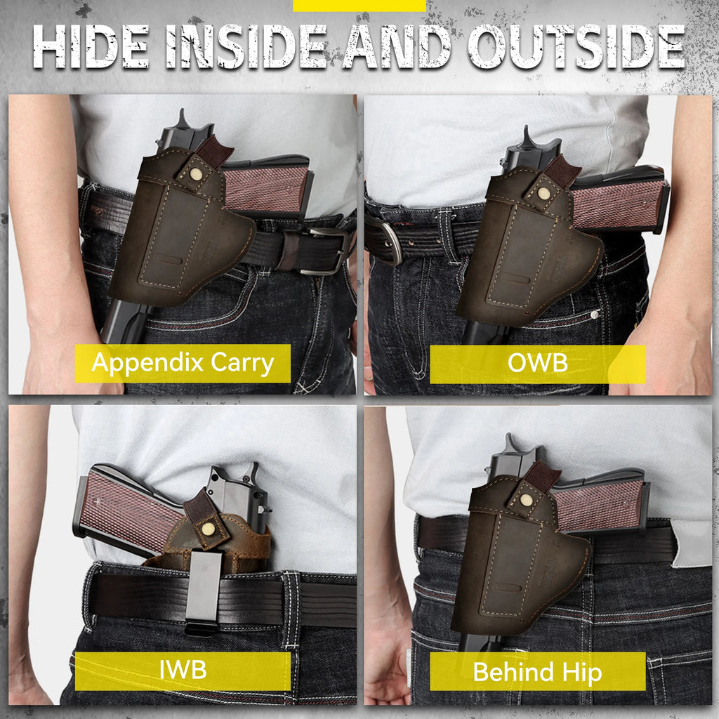 Genuine Crazy Horse Leather 1911 Holster