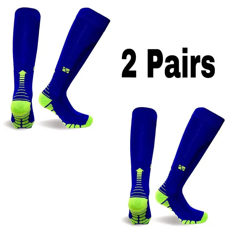 Pairs Men Compression Socks Football Soccer