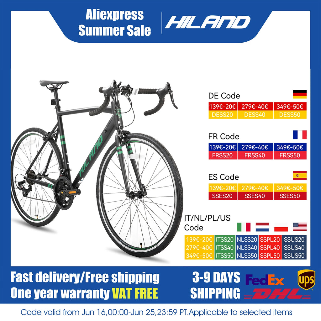 Aluminum Road Bike 14 Speeds