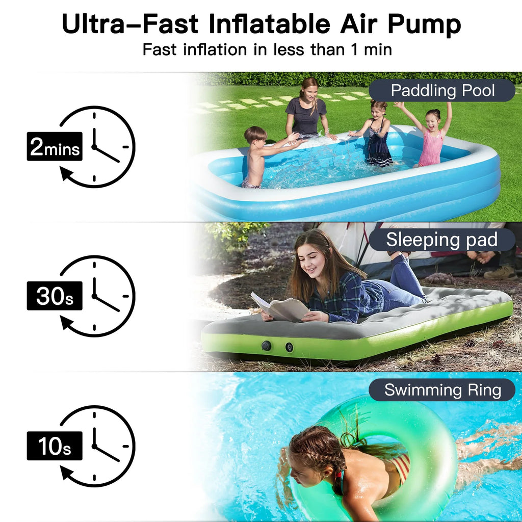 Portable Air Pump for Inflatables