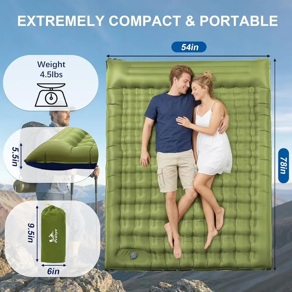Ultra-Thick 5.5 Camping Mattress with Pillow