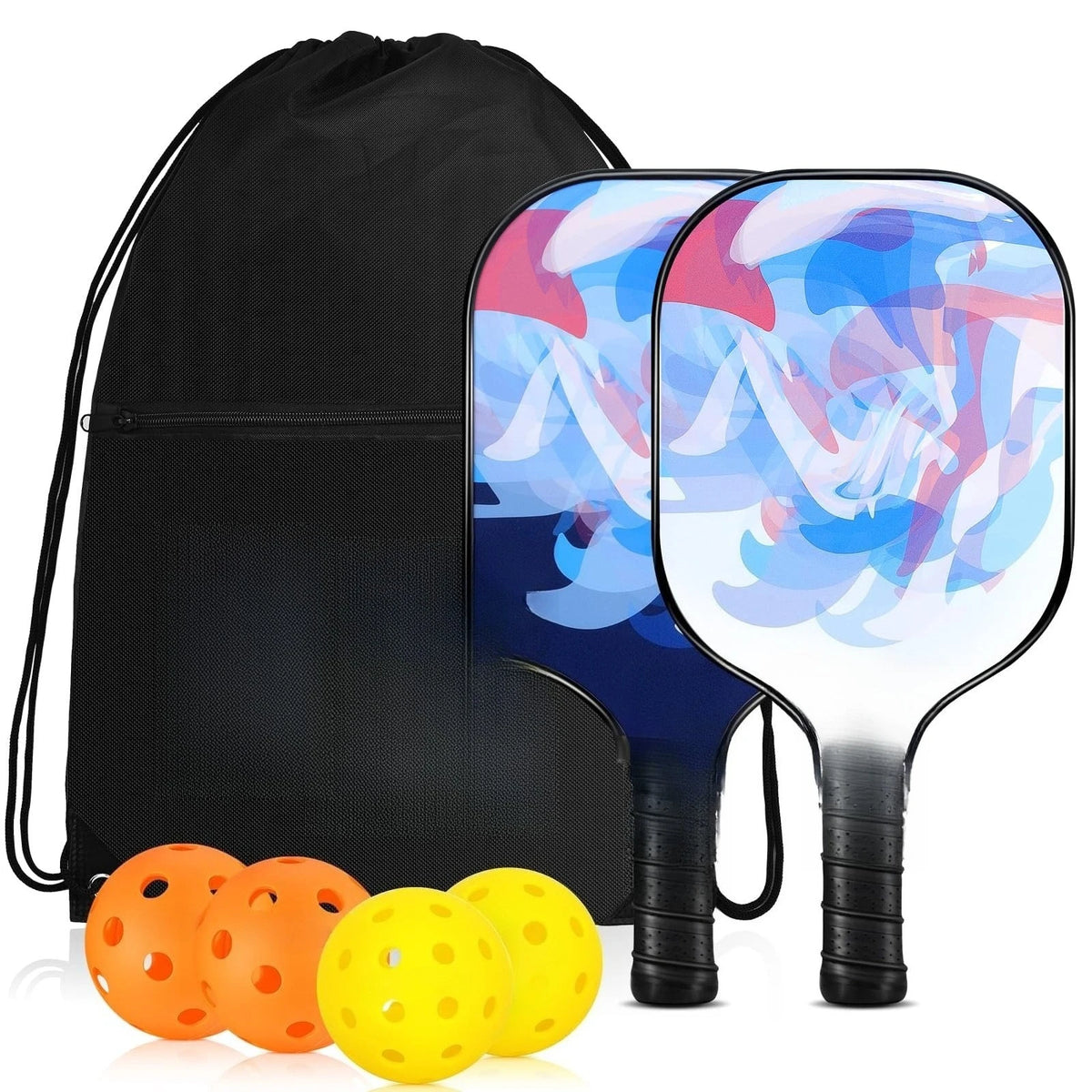 2 -4 Pack USAPA Approved Fiberglass Pickleball Paddles Set