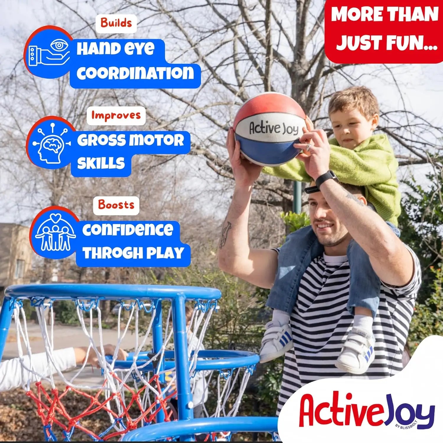4 Hoop Basketball Set for Toddlers