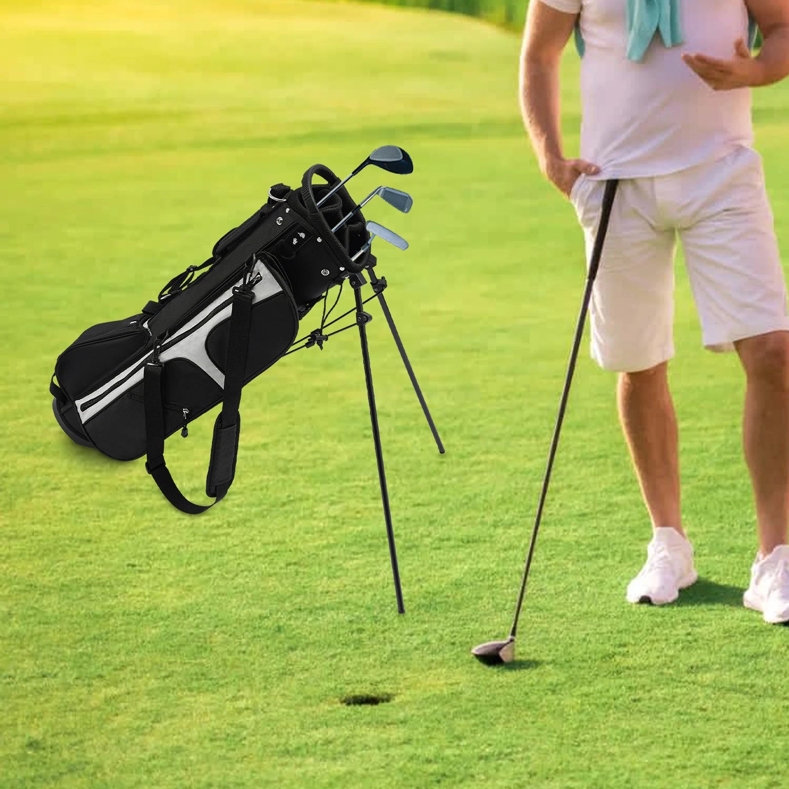 Golf Stand Bag with Shoulder Strap