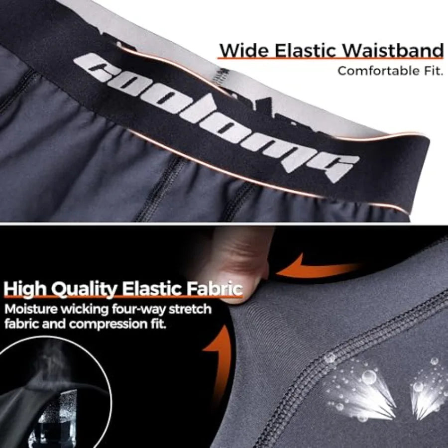 Mens Compression Shorts with Cup