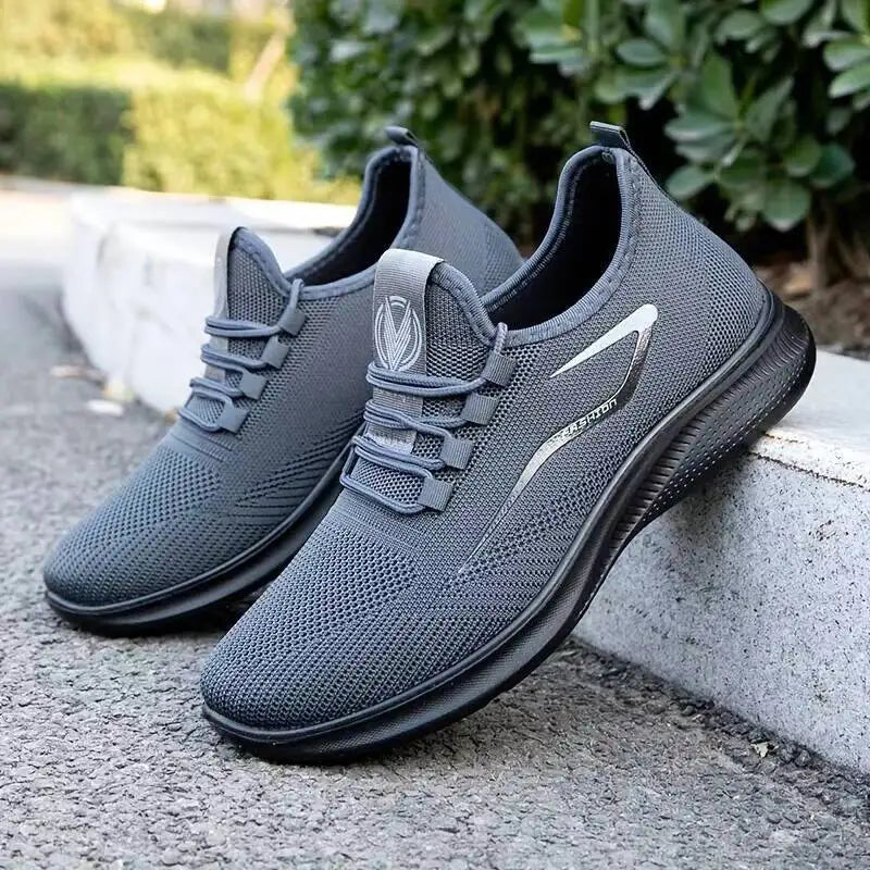 Breathable Lightweight Men's Knit Sneakers