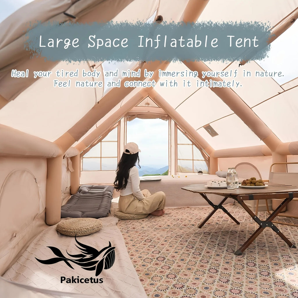 Large Inflatable Camping Tent with Skylight