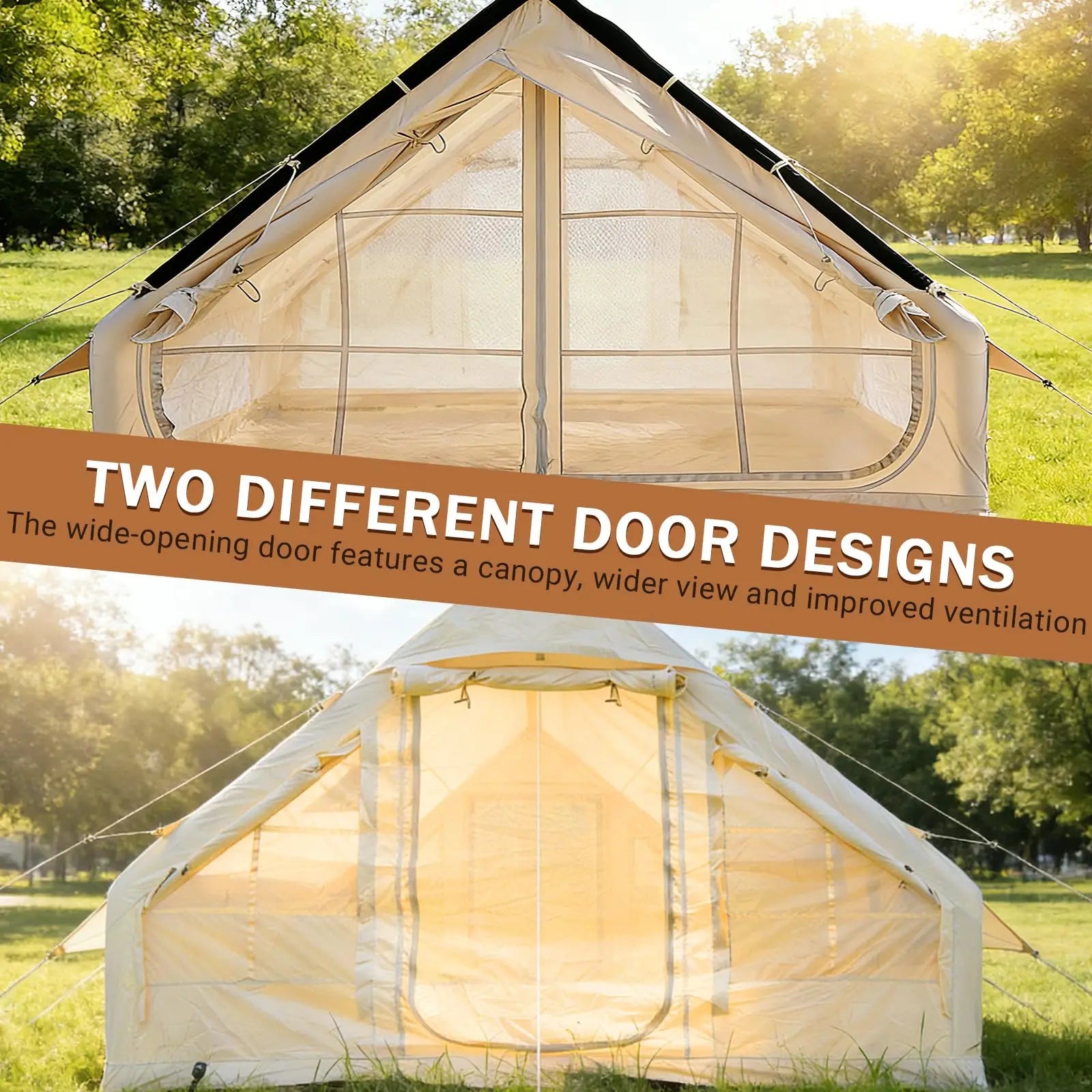 Inflatable Glamping Tent With Canopy