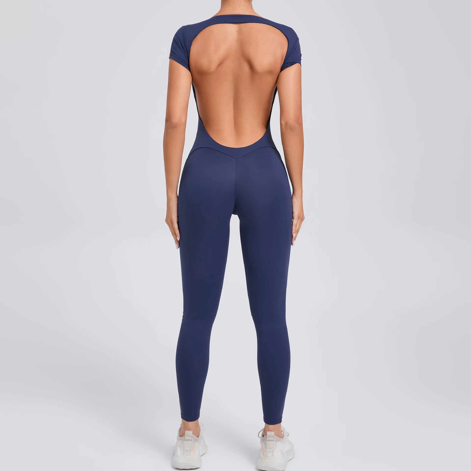 Women's One-piece Yoga Jumpsuit Short Sleeve