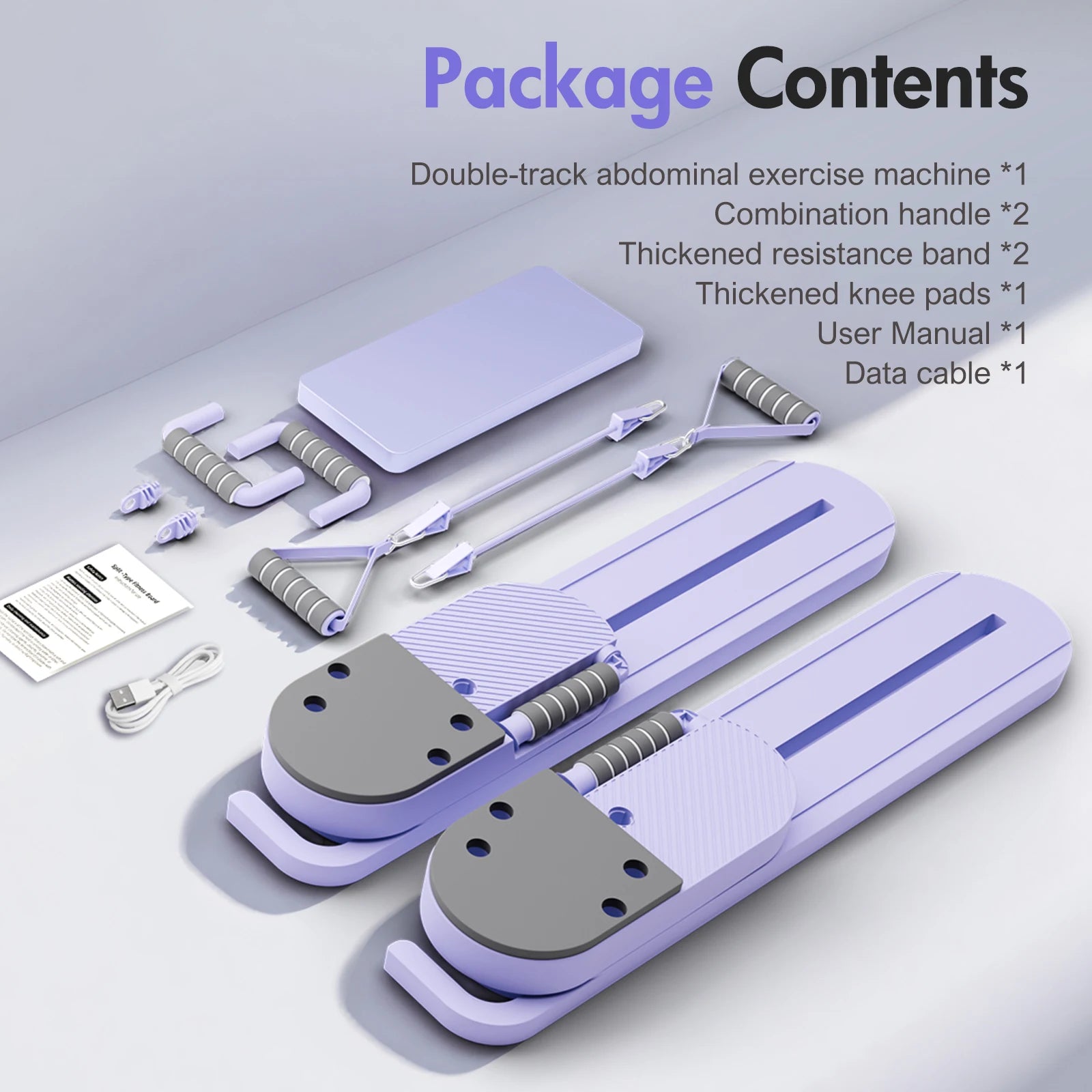 2-in-1 Split Ab Pilates  Ski Board