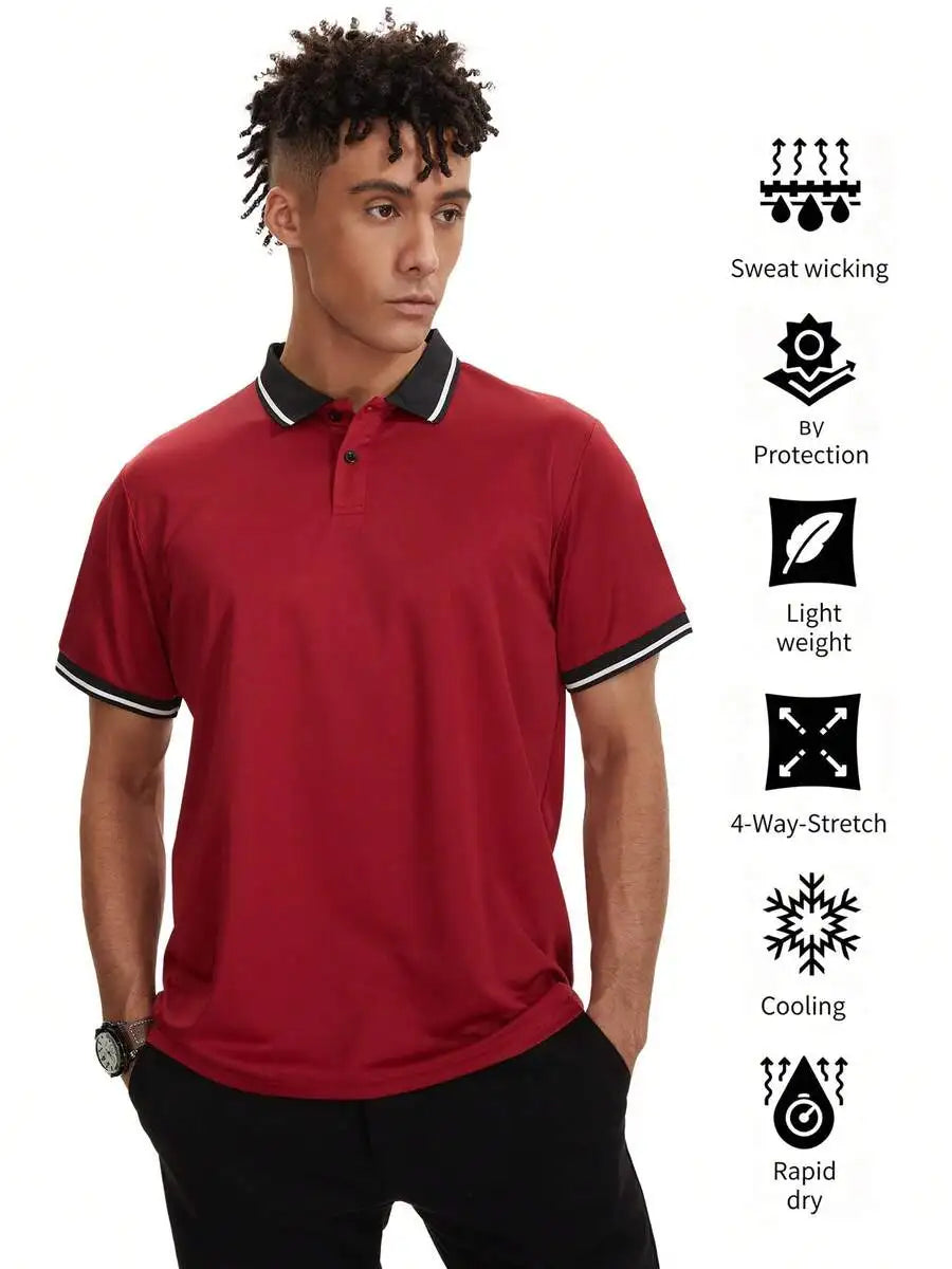 6-Piece Men's Golf Tennis T-Shirt