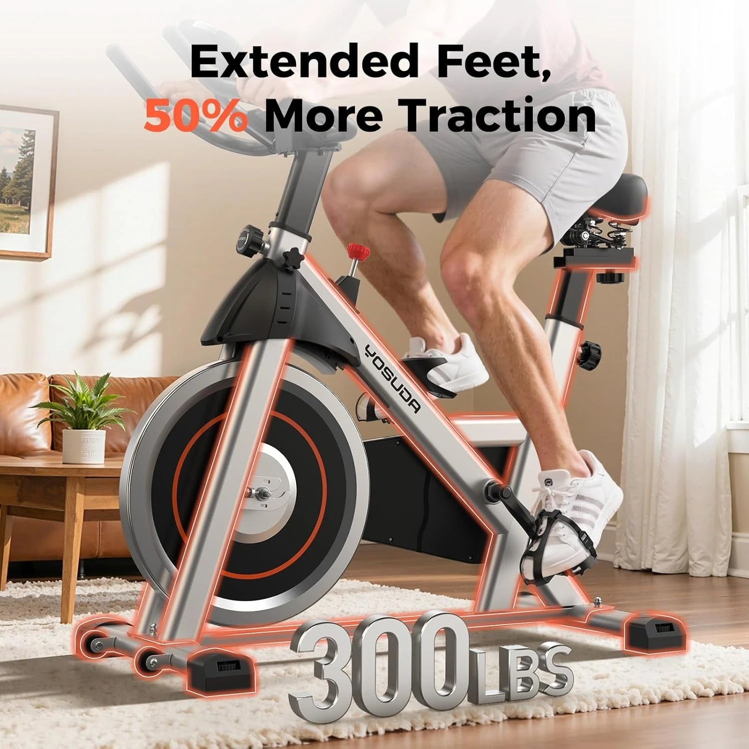 Exercise Bike Stationary 300 LBS Limit