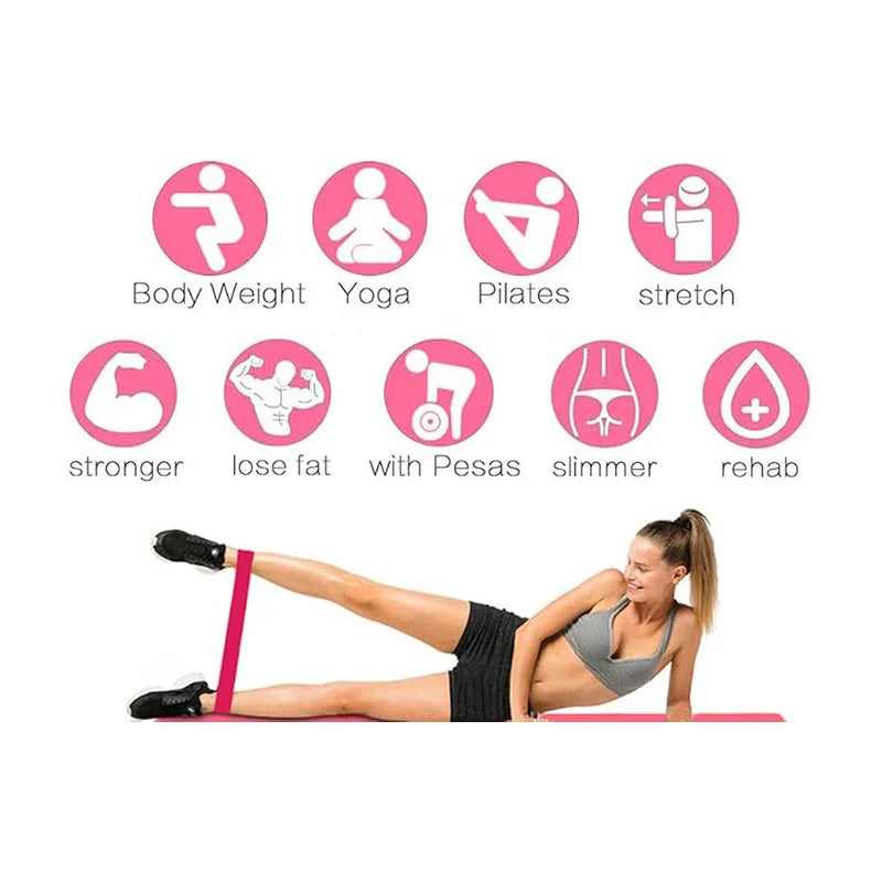 5 Piece Latex Loop Resistance Bands