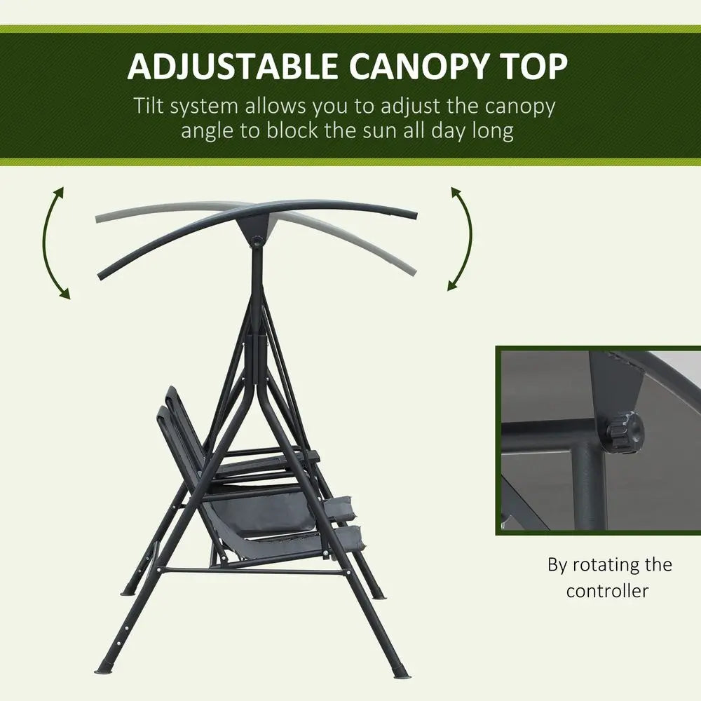 2 Seater Patio Swing Chair