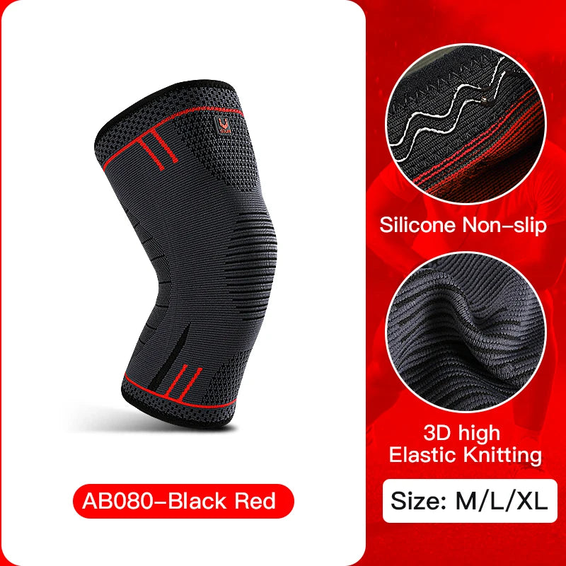 Compression knee support sleeve