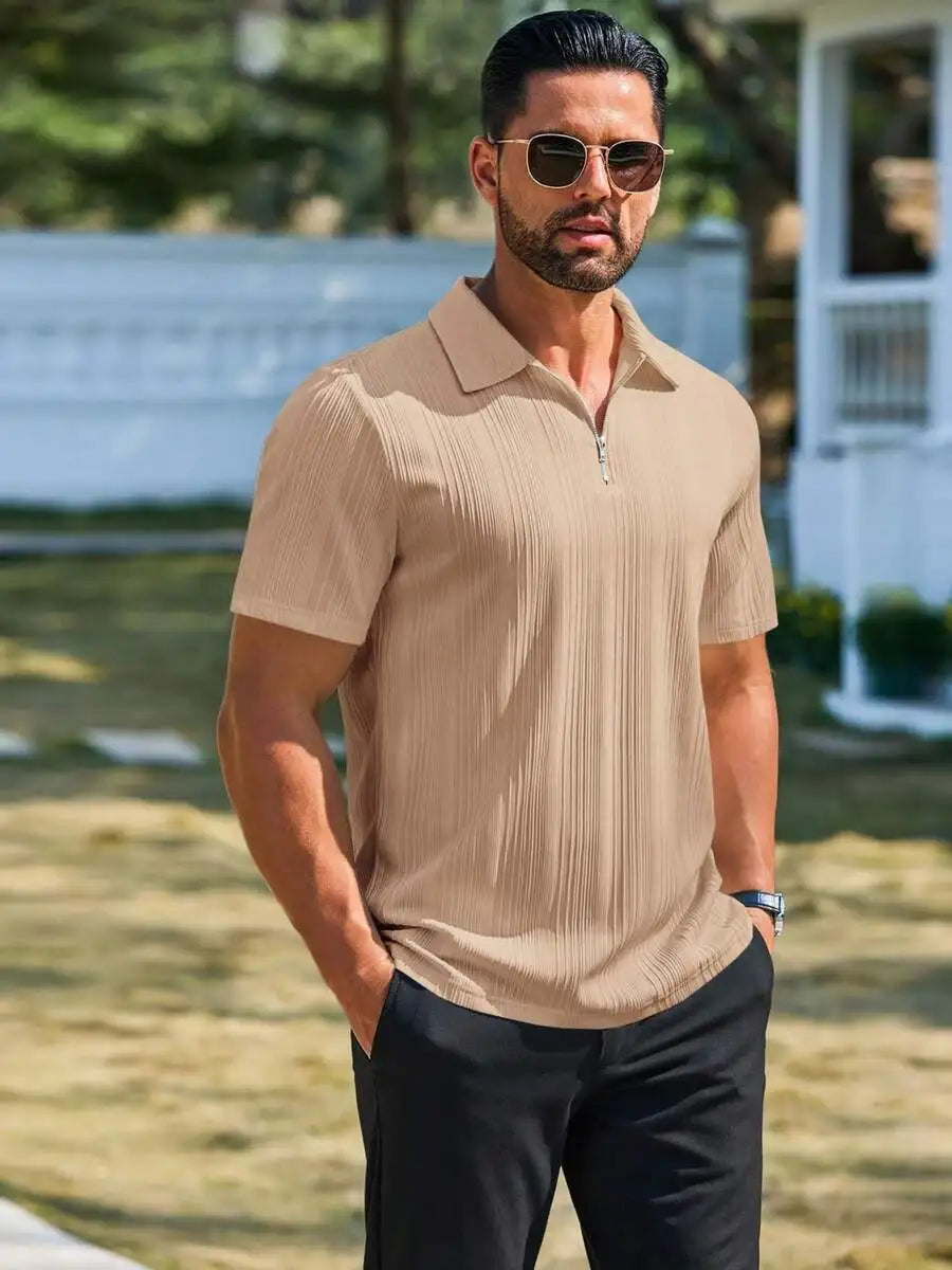 Mens Quarter Zip Golf Top