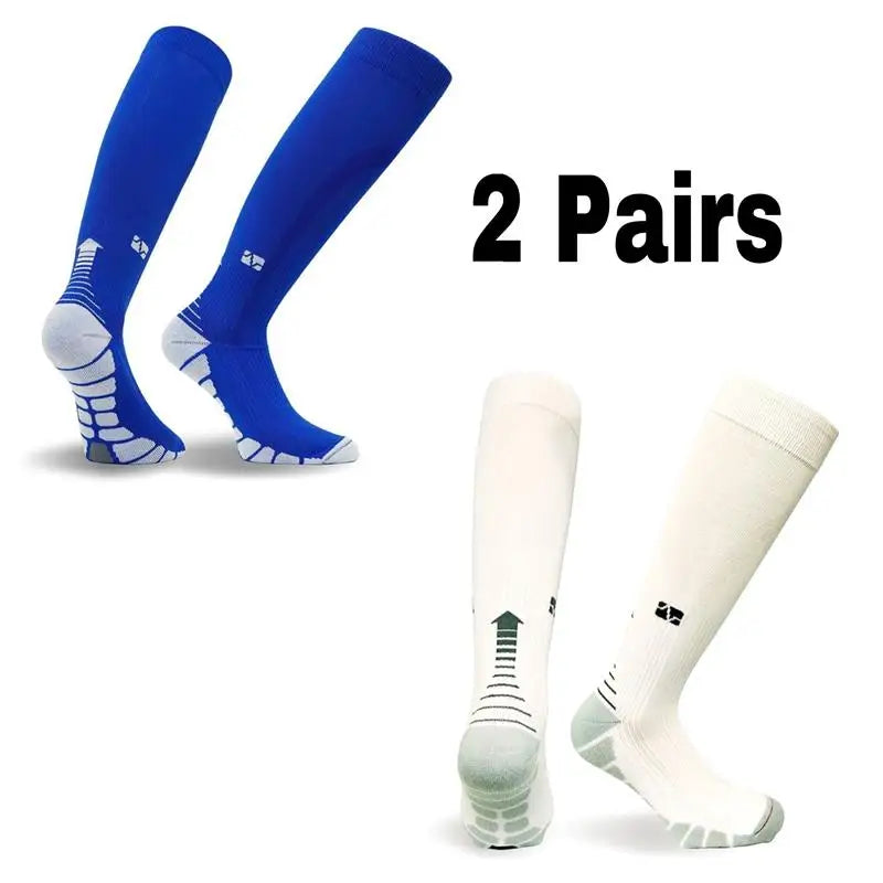 Pairs Men Compression Socks Football Soccer