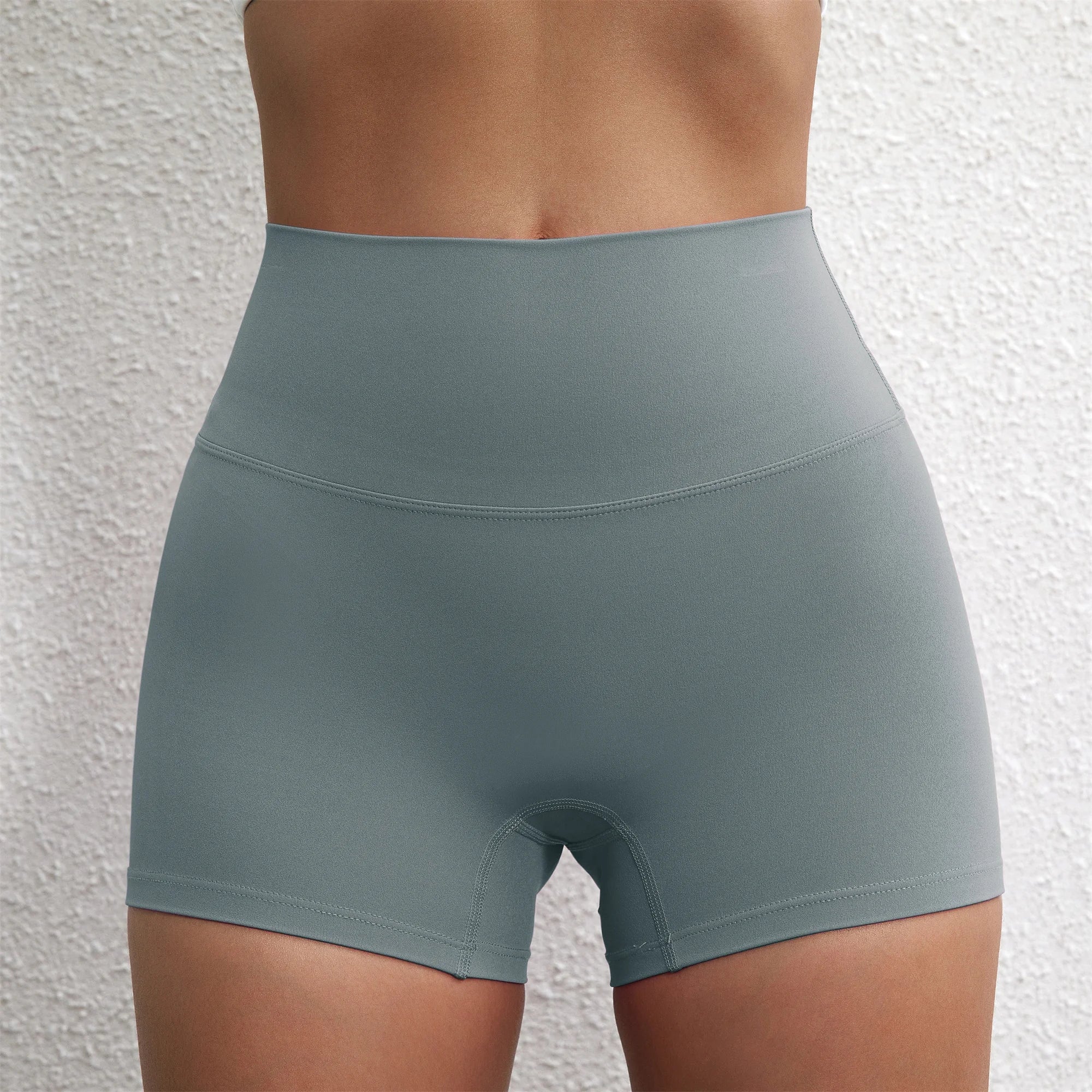 Solid Color Women Gym Sport Short