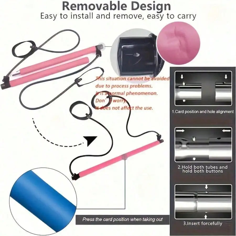 1 Set Of Pilates Bar Accessories