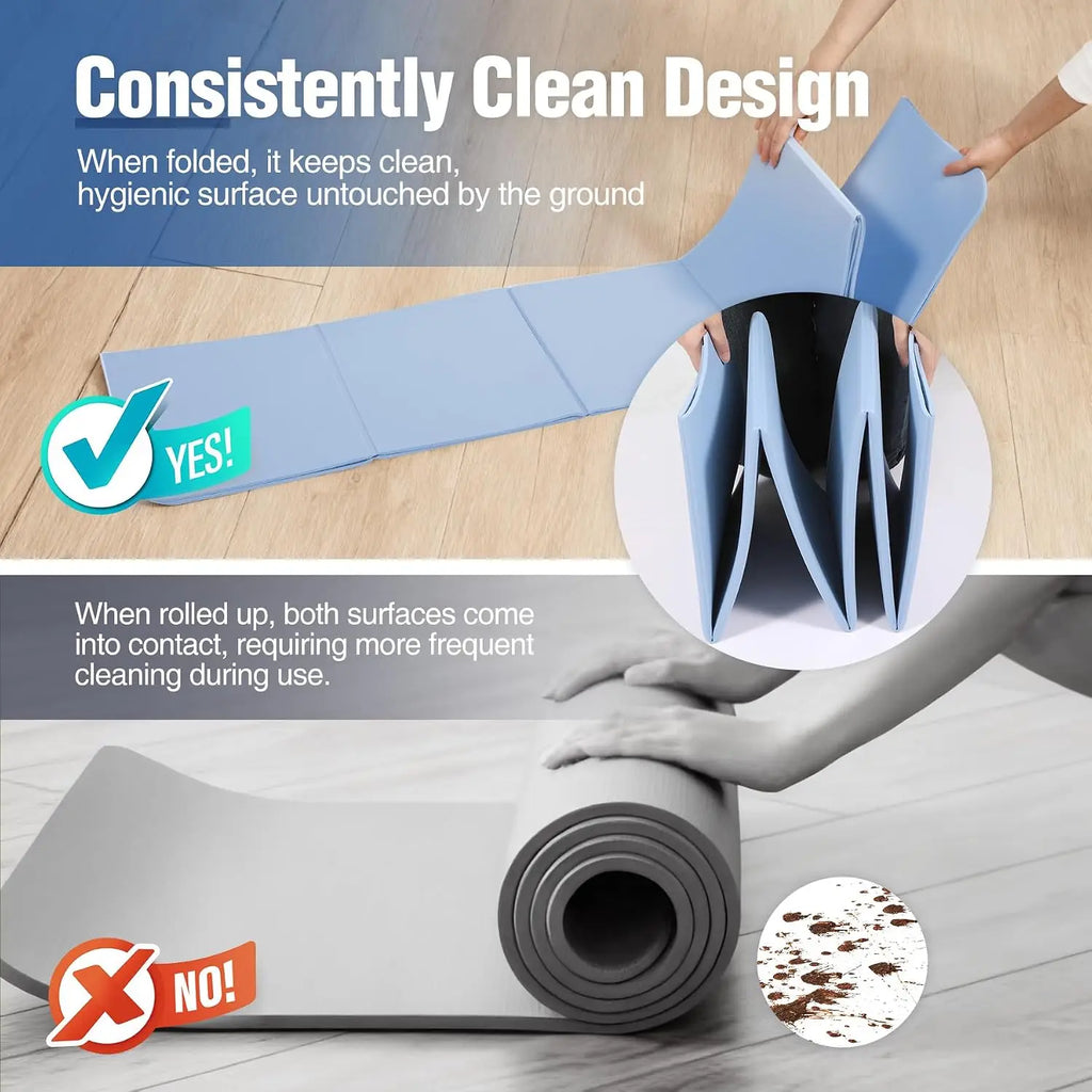 Foldable Travel Yoga Mat,