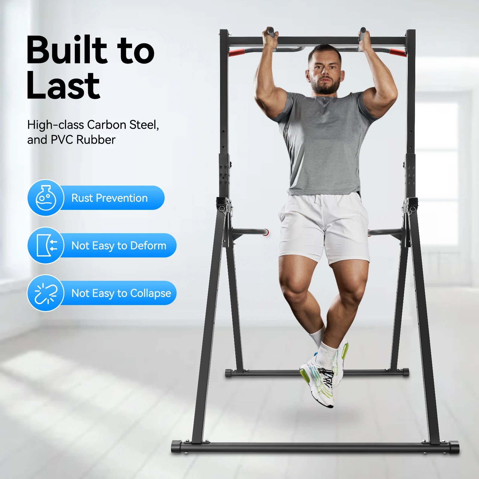 Power Tower Workout Dip Station