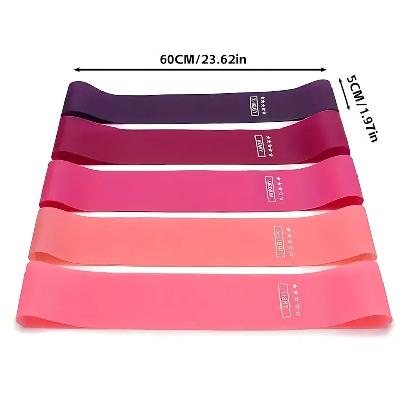 5 Piece Latex Loop Resistance Bands