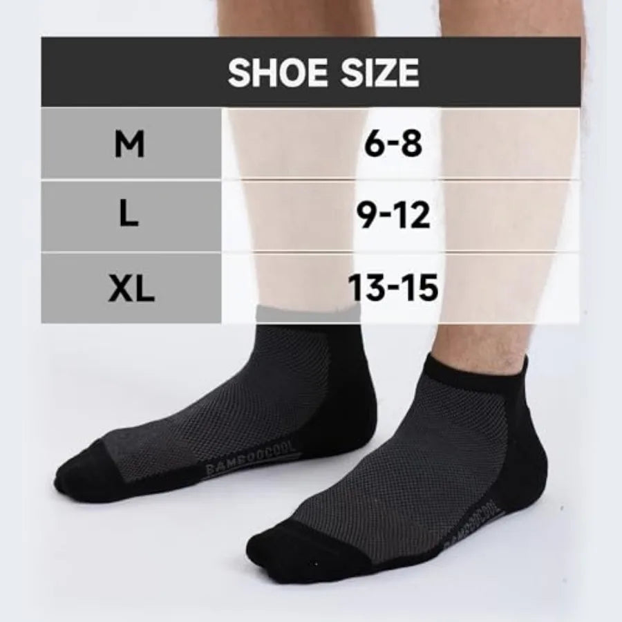8 Pack Men's Athletic Ankle Socks