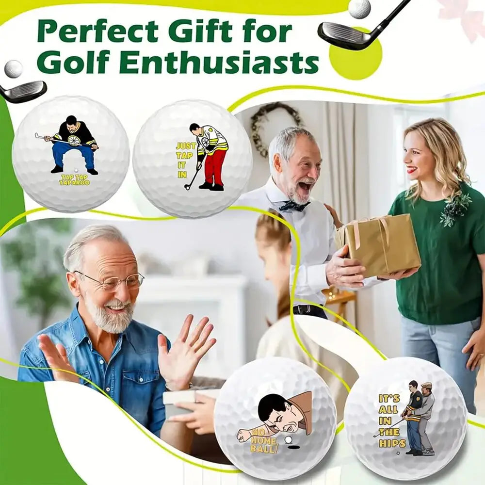 Funny Golf Balls Gift Set
