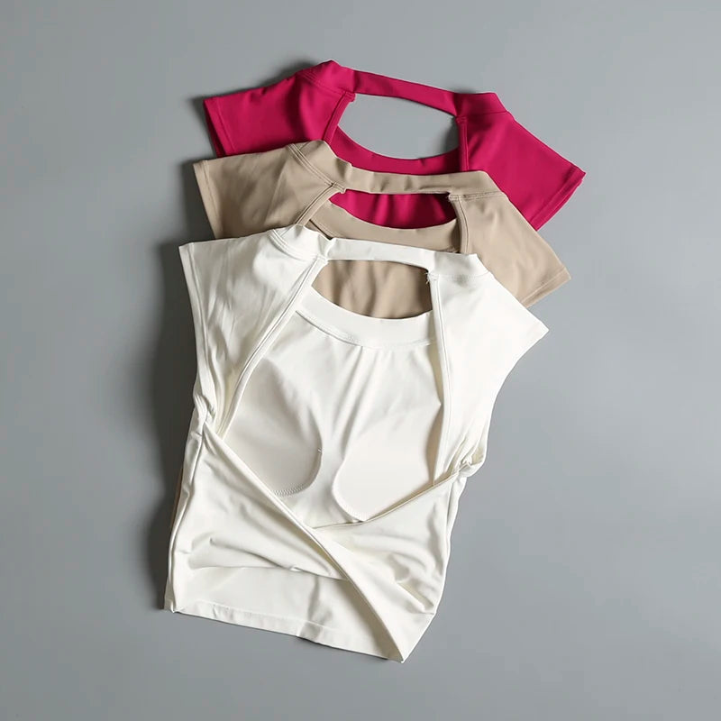 Sports Padded T-shirt Vest Women's