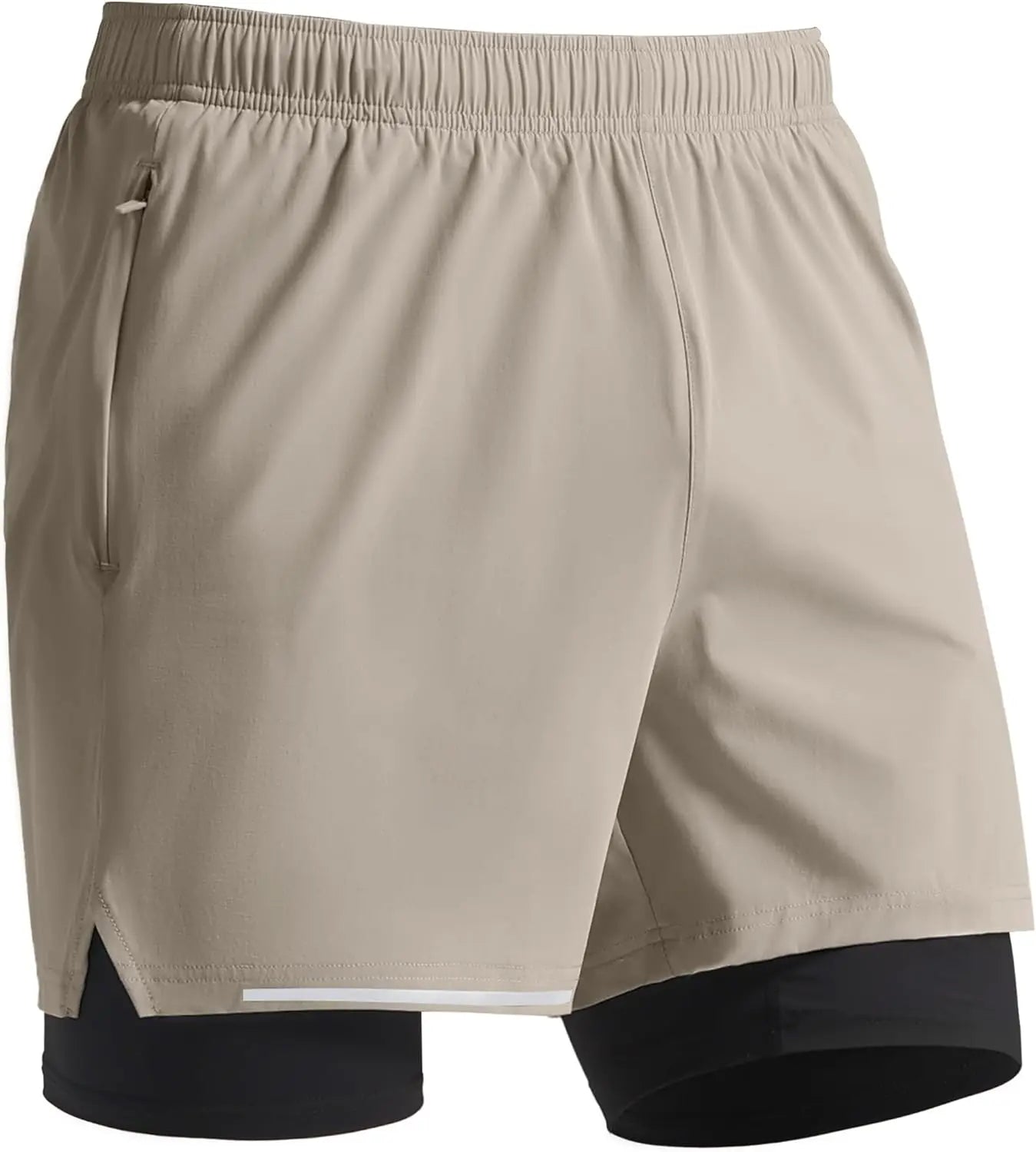 Men's 2 in 1 Running Shorts 5"