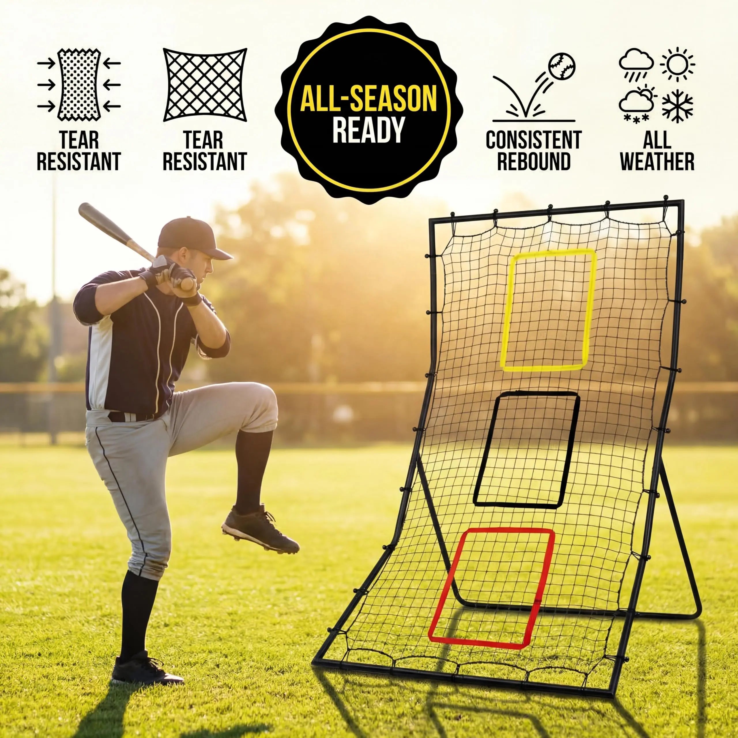 Softball Baseball Back Net - 6 x 4