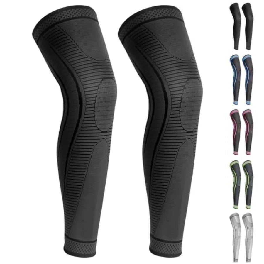 2 Pack Full Leg Compression Sleeves